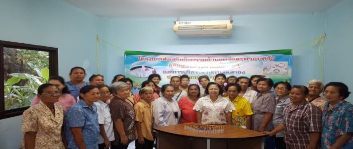 โครงการส่งเสริมกิจกรรมด้านสตรีและครอบครัว หลักสูตรการทำพิมเสนน้ำ