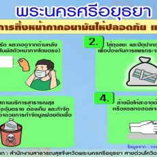 แนะนําการทิ้งหน้ากากอนามัยให้ปลอดภัยและถูกวิธี